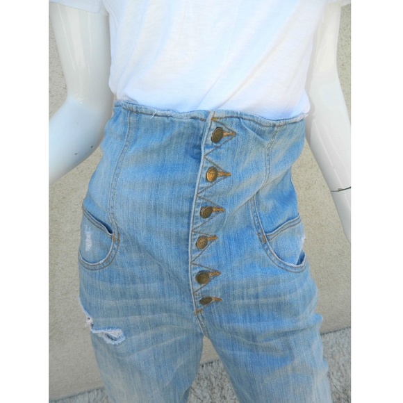 Guess Women High Waisted Mom Jeans Blue Size 31 - Picture 6 of 8